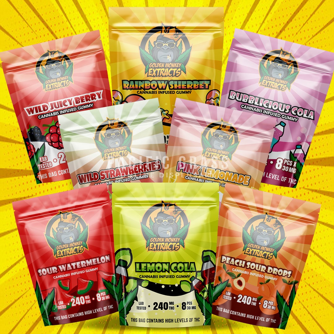 Golden Monkey Extracts 240mg Gummies – Green Retail Cannabis Dispensary